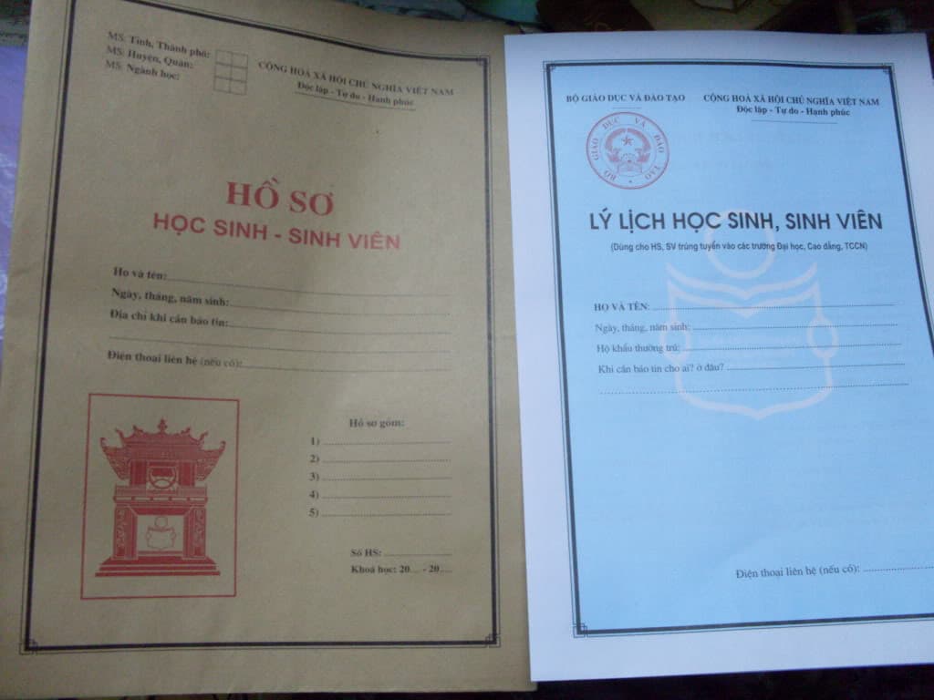 Bìa hồ sơ học sinh sinh viên: Hướng dẫn chi tiết và dễ hiểu